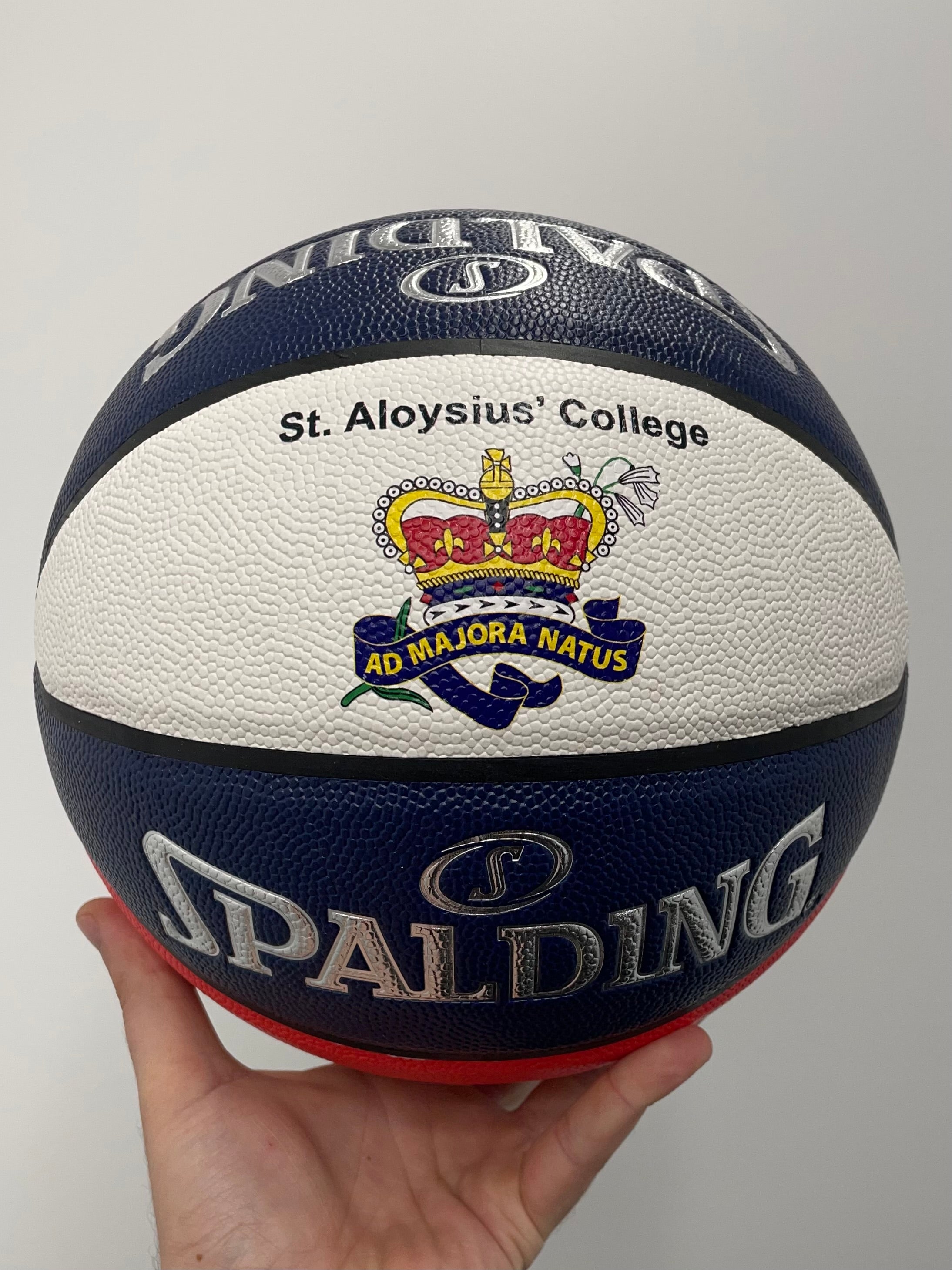 Personalised Spalding Rubber Basketball Red/White/Blue - TF FLEX (Size 4)