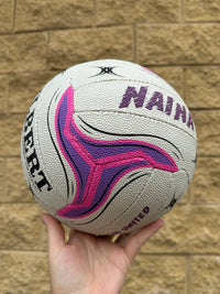 Load image into Gallery viewer, Personalised Gilbert White Eclipse M500 Netball (SIZE 4)
