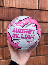 Load image into Gallery viewer, Mini Personalised Mi-Ball Pink Soccer Ball (Mini Size)
