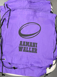 Load image into Gallery viewer, Personalised Rugby Drawstring Bag
