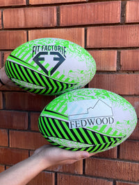 Load image into Gallery viewer, Personalised Green Aus Star Sports Rugby League Ball (Size 5)
