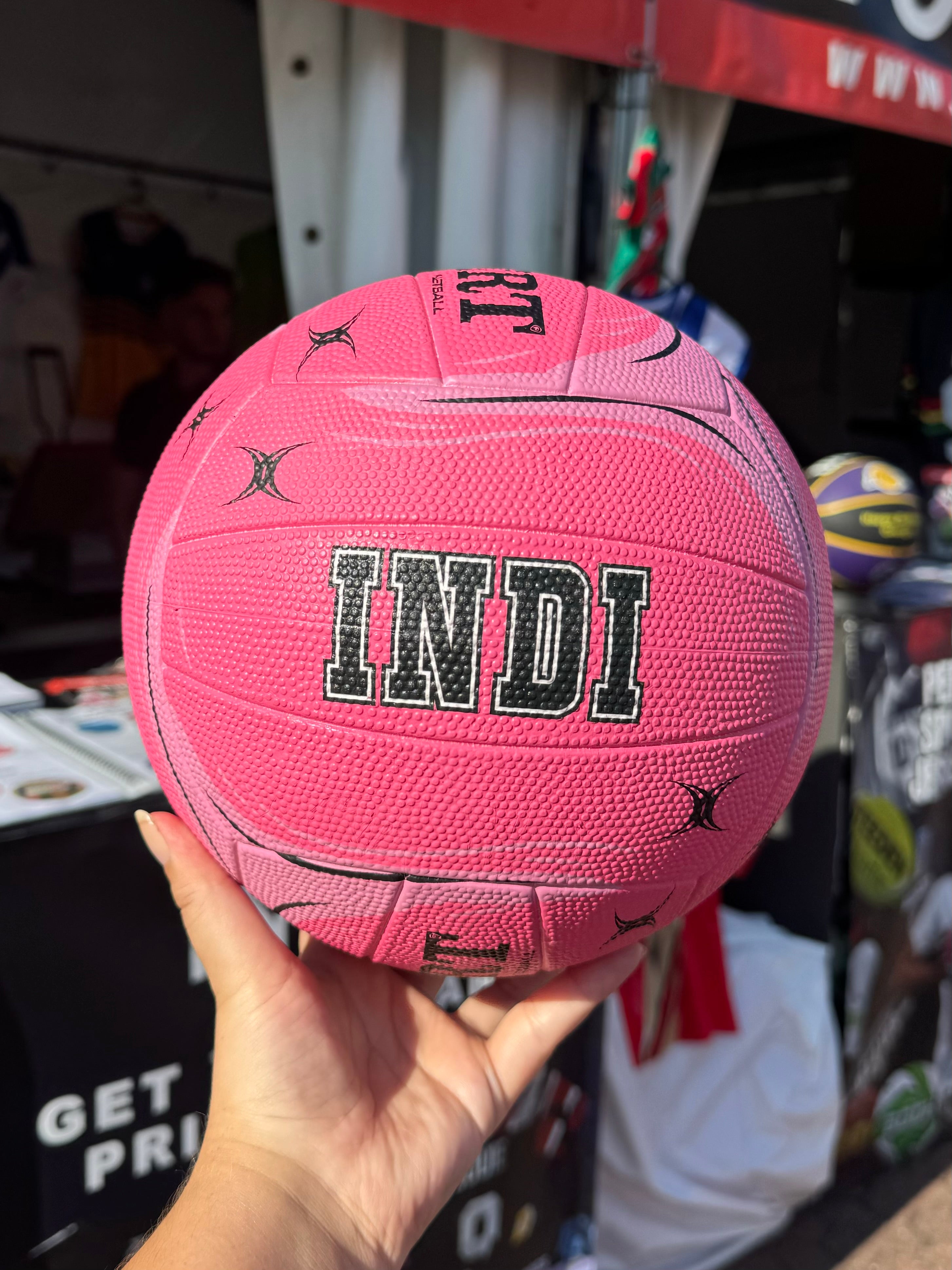 Personalised Gilbert Phoenix Netball Pink (SIZE 4, 5)