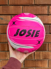 Load image into Gallery viewer, Personalised Gilbert Pink Netball (SIZE 5)
