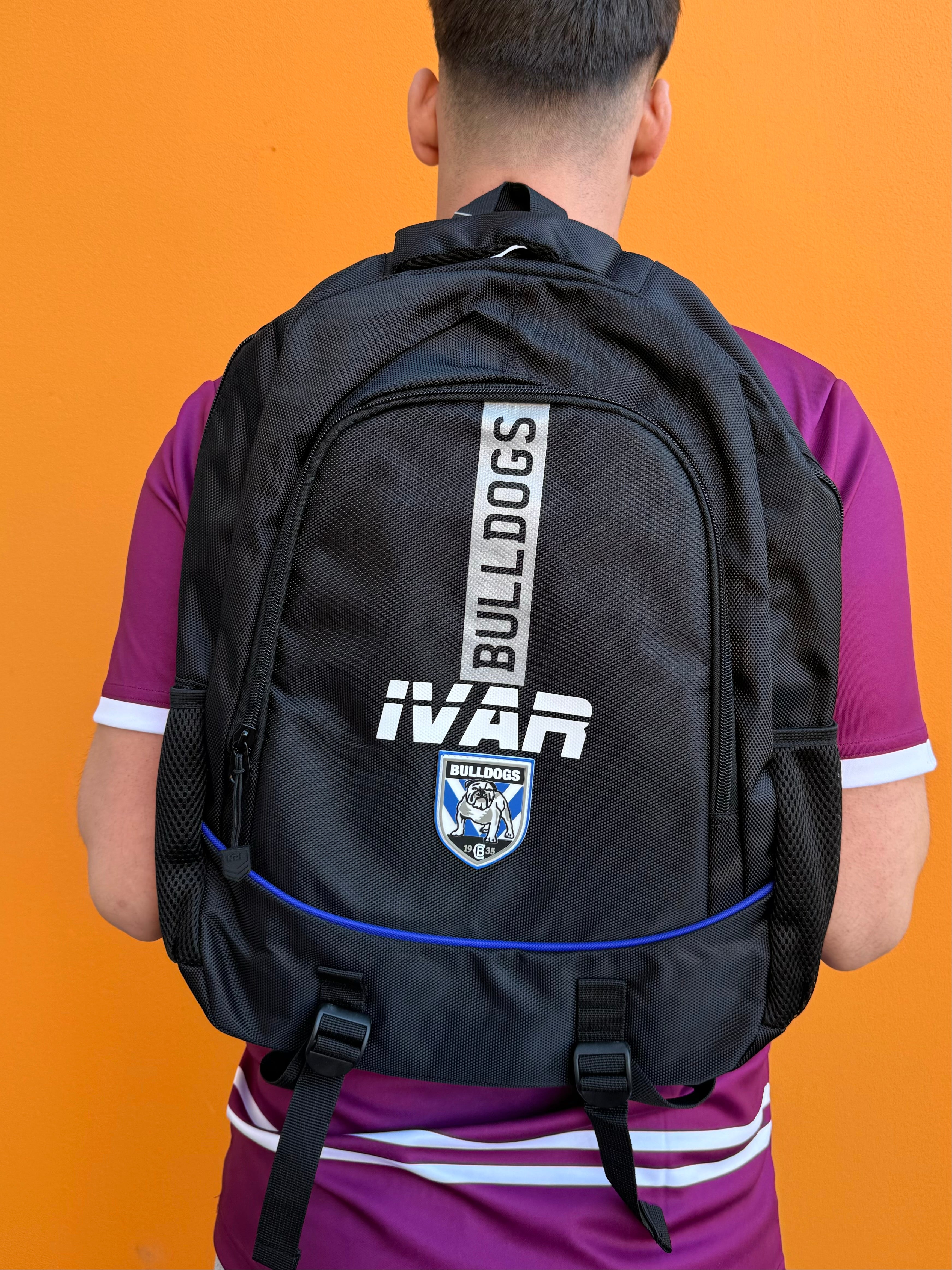 Personalised Canterbury Bulldogs Official NRL Backpack
