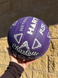 Load image into Gallery viewer, Personalised Hart Fuse Purple Netball (SIZE 4, 5)
