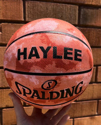 Load image into Gallery viewer, Personalised Spalding Rubber Basketball Urban - Red (Size 6 &amp; 7)
