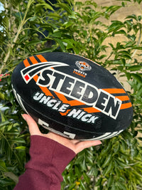Load image into Gallery viewer, Personalised Wests Tigers Official NRL Ball (Size 5)
