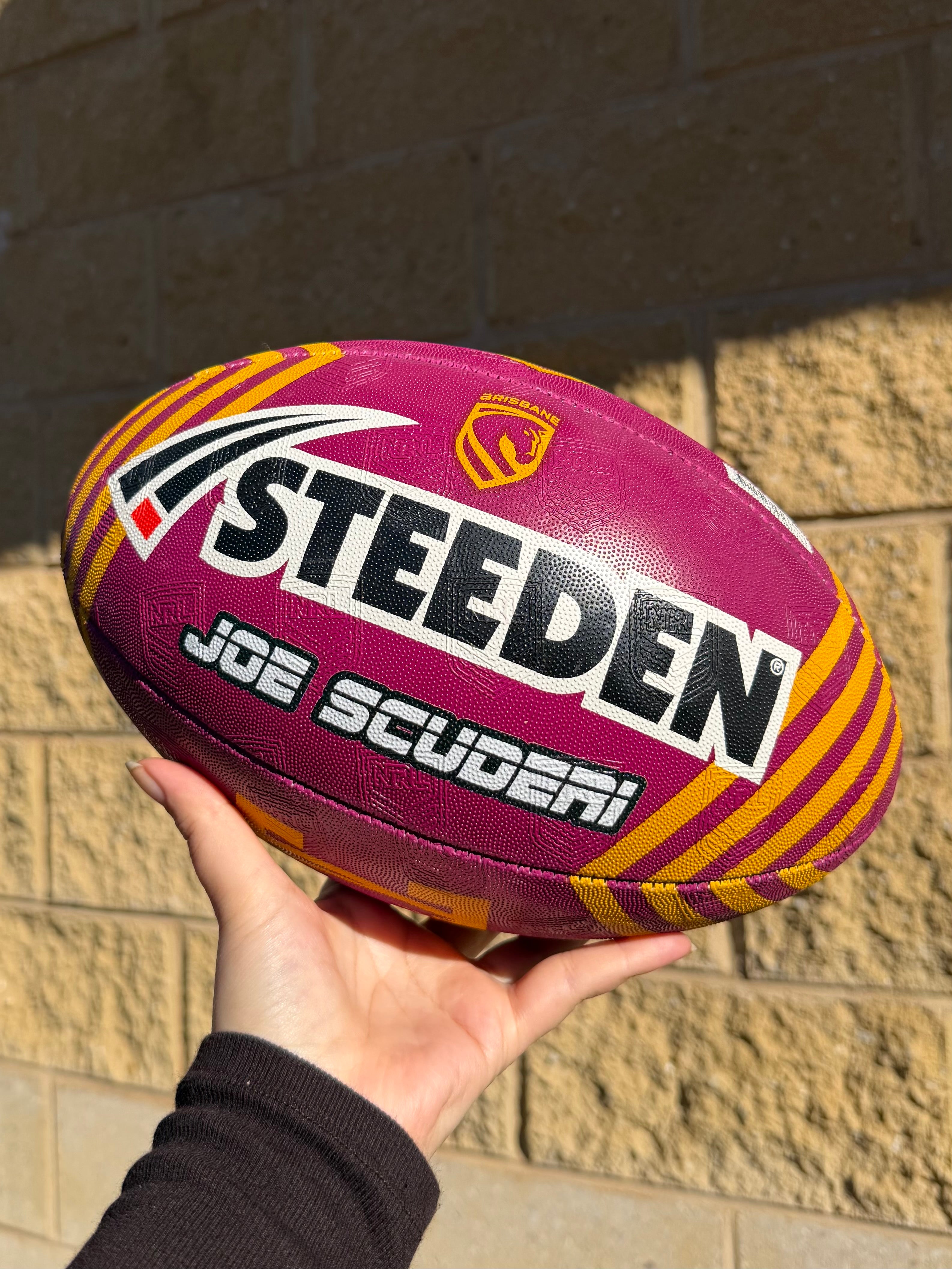 Personalised Brisbane Broncos Official NRL Ball (Size 5)