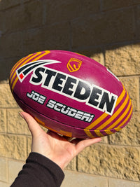 Load image into Gallery viewer, Personalised Brisbane Broncos Official NRL Ball (Size 5) - 3 Day Dispatch
