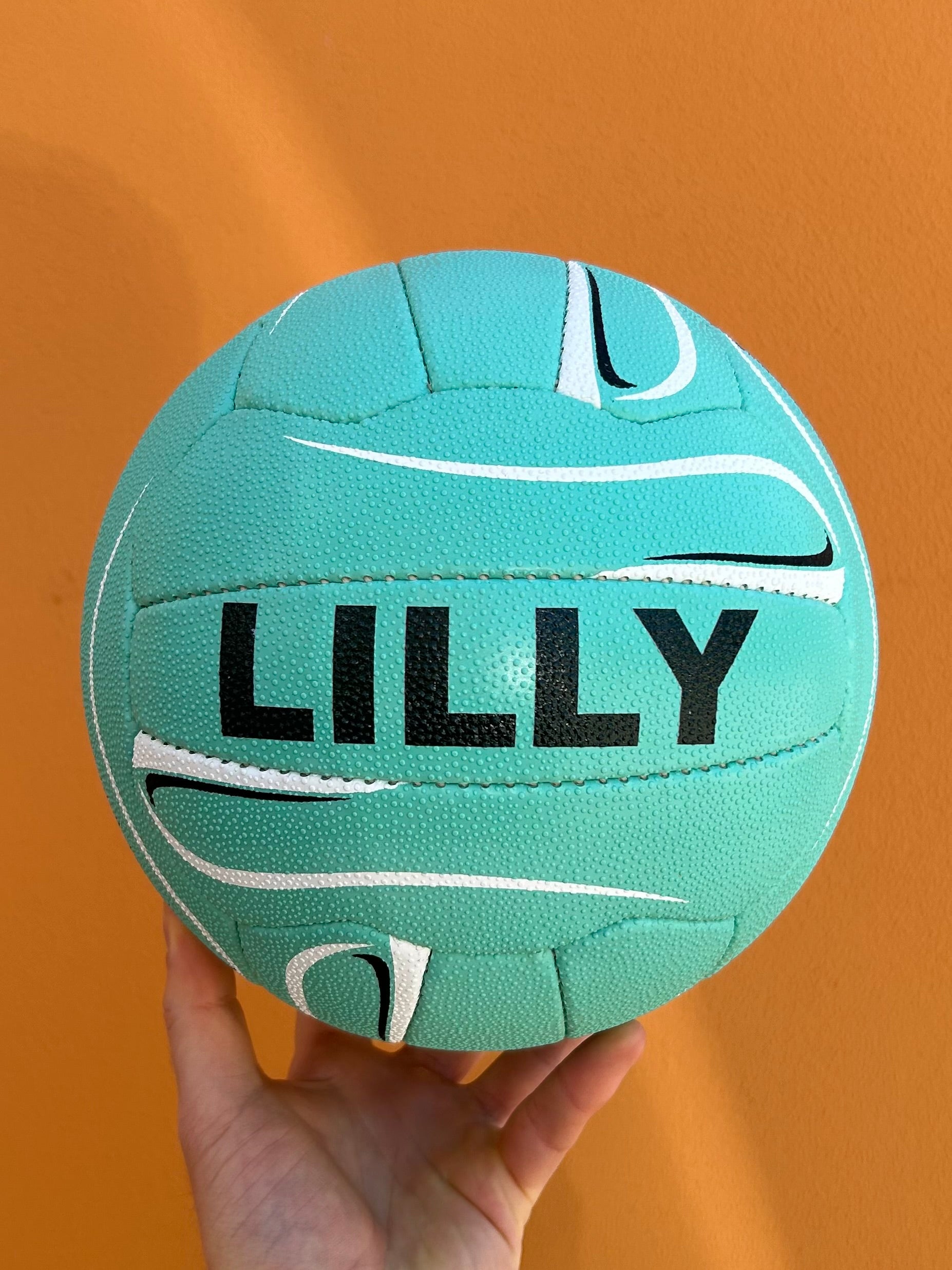 Personalised Mi-Ball Envision Teal Netball (SIZE 4, 5)