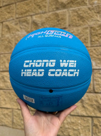 Load image into Gallery viewer, Personalised Spalding Rubber Blue Highlight Rush Basketball (Size 5, 6, 7)
