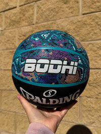 Load image into Gallery viewer, Personalised Spalding WNBL Purple Indigenous Basketball (Size 5, 6)
