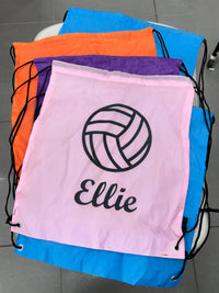 Load image into Gallery viewer, Personalised Netball Drawstring Bag
