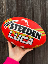 Load image into Gallery viewer, Personalised Dolphins Official NRL Ball (Size 5)
