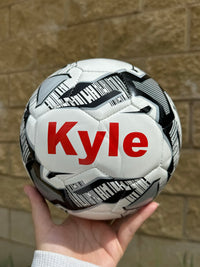 Load image into Gallery viewer, Personalised Mi-Ball Black Soccer Ball (Size 3, 4, 5)
