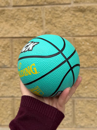 Load image into Gallery viewer, Personalised Mini Teal Spalding Basketball (Size 1)
