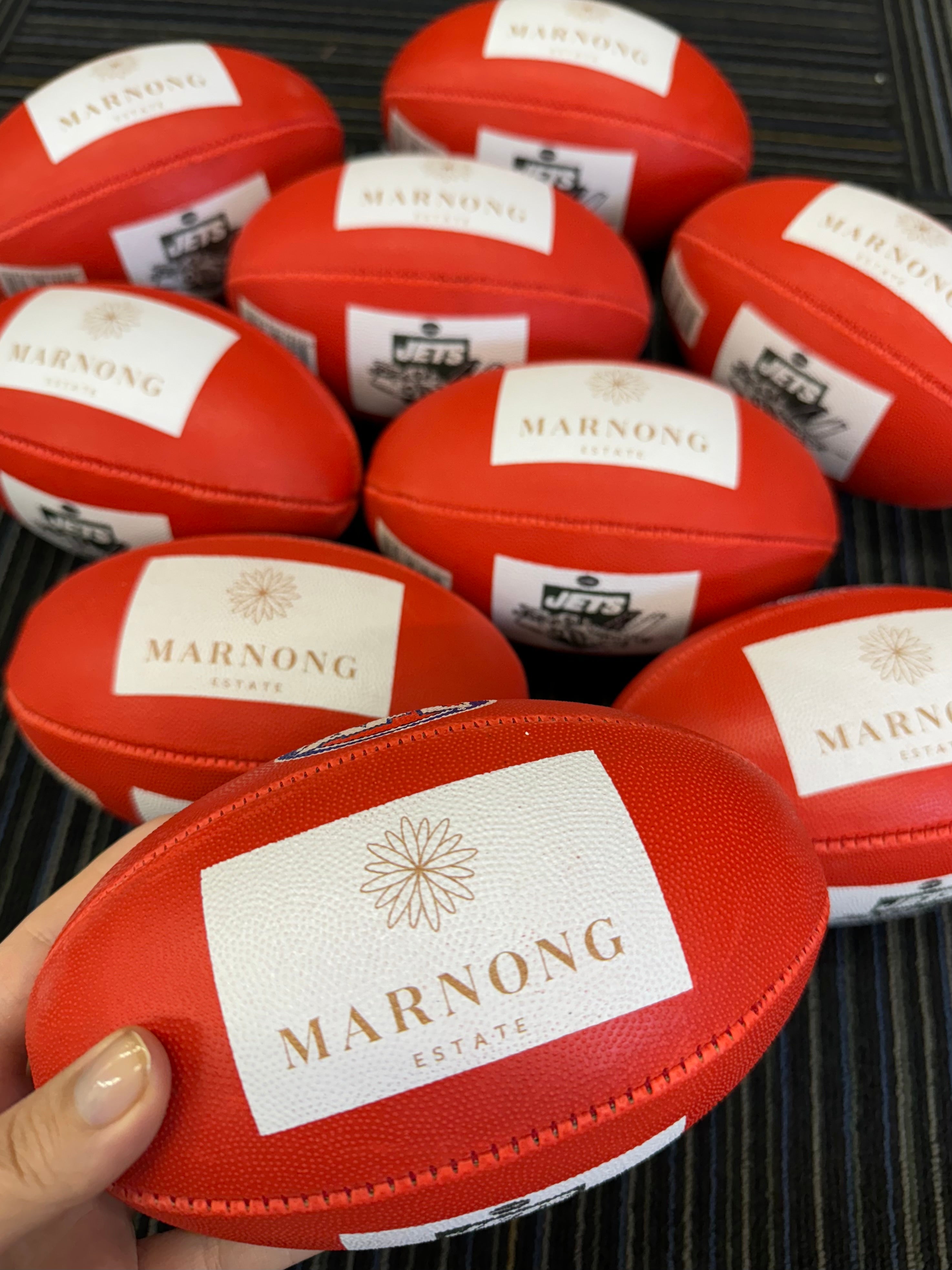 Personalised AFL Red Mini Football (Mini Size)