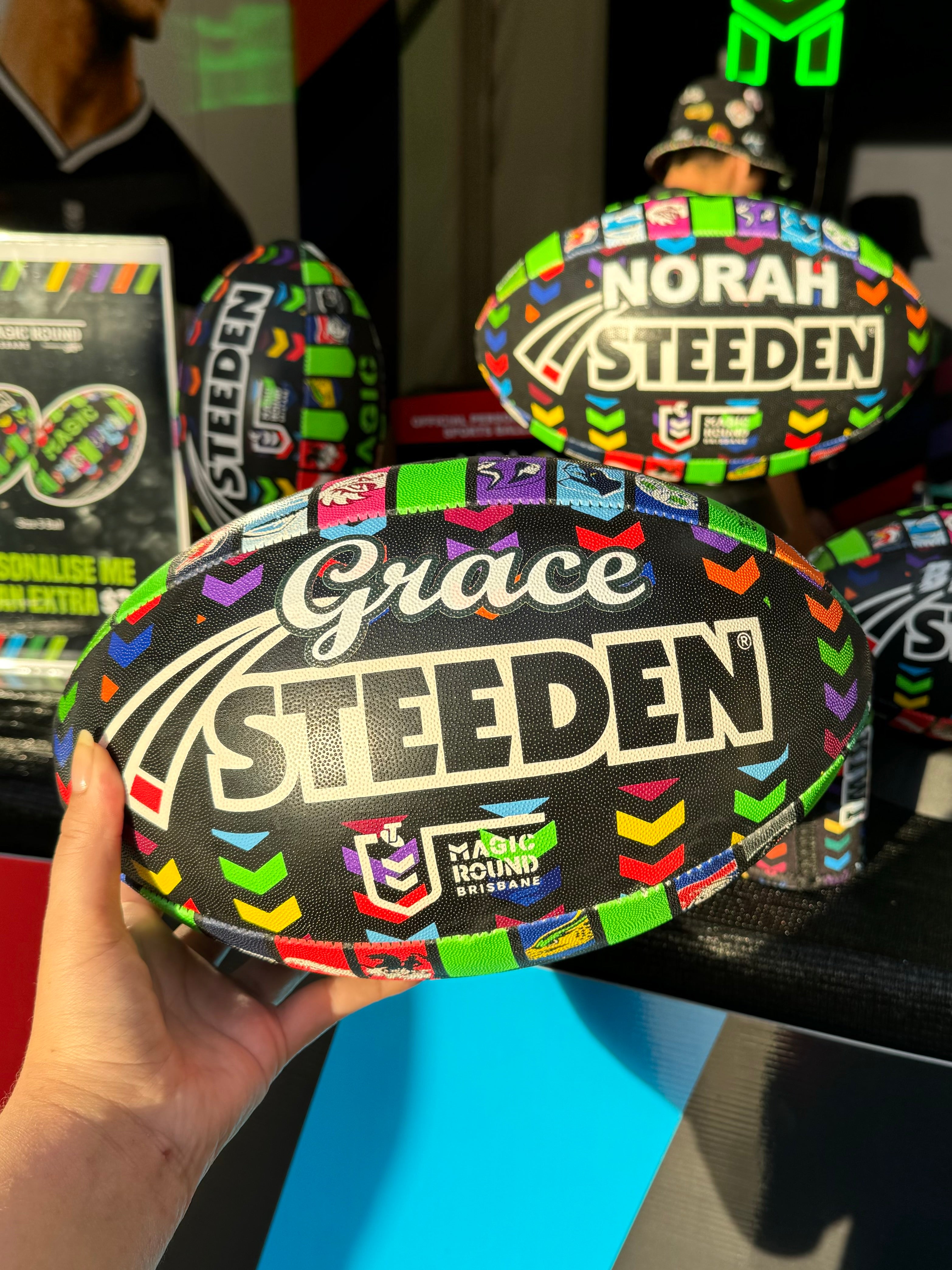 Personalised 2025 Official NRL Magic Round Supporter Ball (Size 5)