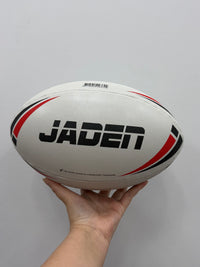 Load image into Gallery viewer, Personalised 2026 White &amp; Red Steeden Rugby League (size 5)
