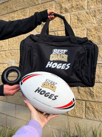 Load image into Gallery viewer, Personalised Best Coach Rugby League Gift Pack (Steeden White &amp; Red)
