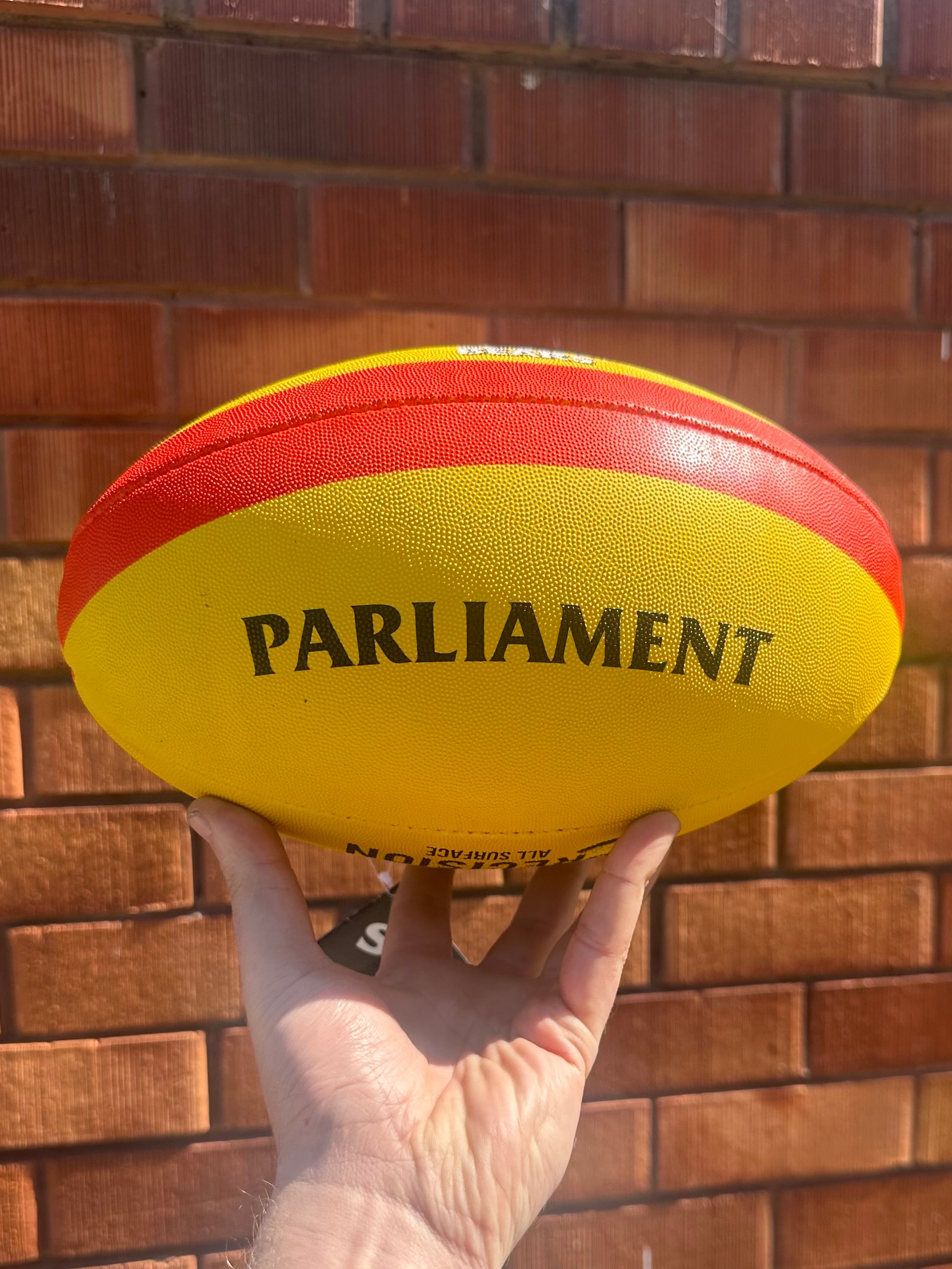 Personalised AFL Precision Football - Yellow (Size 3 & 5)