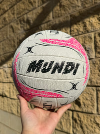 Load image into Gallery viewer, Personalised Gilbert 2026 White Spectra Netball (SIZE 4, 5)
