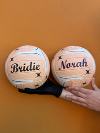 Load image into Gallery viewer, Personalised Gilbert Exo Peach Netball (SIZE 5)

