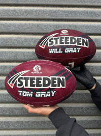 Load image into Gallery viewer, Personalised Manly Sea Eagles Official NRL Ball (Size 5)
