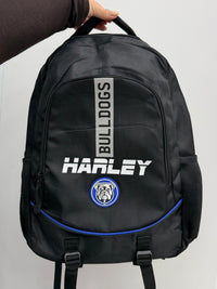 Load image into Gallery viewer, Personalised Canterbury Bulldogs Player Pack Bundle (Official Ball + Backpack + Ball Pump)
