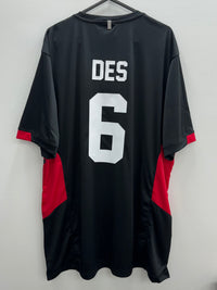 Load image into Gallery viewer, Personalised Black and Red Training Jersey - Kids
