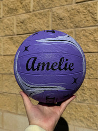 Load image into Gallery viewer, Personalised Gilbert Phoenix Netball Lilac (SIZE 5)
