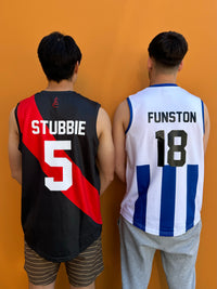 Load image into Gallery viewer, Personalised North Melbourne Kangaroos AFL Guernsey
