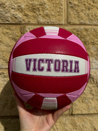 Load image into Gallery viewer, Personalised Mi-Ball Envision Pink Netball (SIZE 5)
