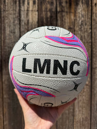 Load image into Gallery viewer, Personalised Gilbert White Eclipse M500 Netball (SIZE 4)
