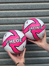 Load image into Gallery viewer, Personalised Deploy Pink Soccer Ball (Size 3, 4, 5)
