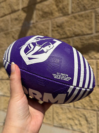 Load image into Gallery viewer, Personalised Melbourne Storm Official NRL Ball (11inch mini ball)

