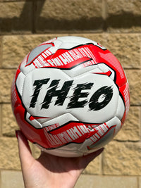 Load image into Gallery viewer, Personalised Mi-Ball Red Soccer Ball (Size 3, 4, 5)
