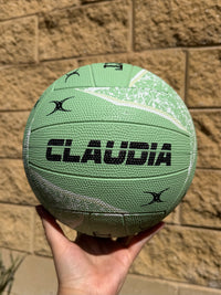 Load image into Gallery viewer, Personalised Gilbert Phoenix Mint Netball (SIZE 5)
