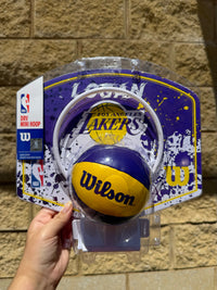 Load image into Gallery viewer, Personalised Wilson NBA Team Mini Basketball Hoop (LA Lakers)

