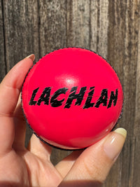 Load image into Gallery viewer, Personalised Pink Cricket Ball
