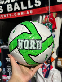 Load image into Gallery viewer, Personalised Deploy Green Soccer Ball (Size 3, 4, 5)
