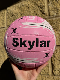 Load image into Gallery viewer, Personalised Gilbert Exo Pink Netball (SIZE 5)
