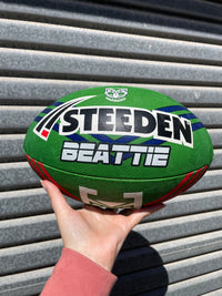 Load image into Gallery viewer, Personalised New Zealand Warriors Official NRL Ball (Size 5)
