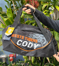 Load image into Gallery viewer, Personalised Wests Tigers Official NRL Sports Bag
