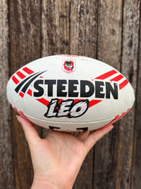 Load image into Gallery viewer, Personalised St George Dragons Official NRL Ball (11inch mini ball)
