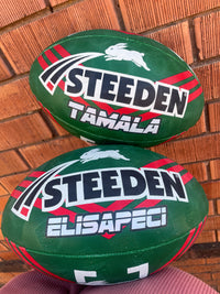 Load image into Gallery viewer, Personalised South Sydney Rabbitohs Official NRL Ball (Size 5)

