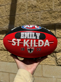 Load image into Gallery viewer, Personalised AFL Official St Kilda FC Saints Club Football (Size 5)

