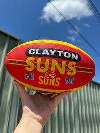 Load image into Gallery viewer, Personalised AFL Official Gold Coast Suns Club Football (Size 5)
