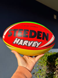 Load image into Gallery viewer, Personalised Multi Colour Steeden Rugby League Ball (Mini, Mod, Size 5)
