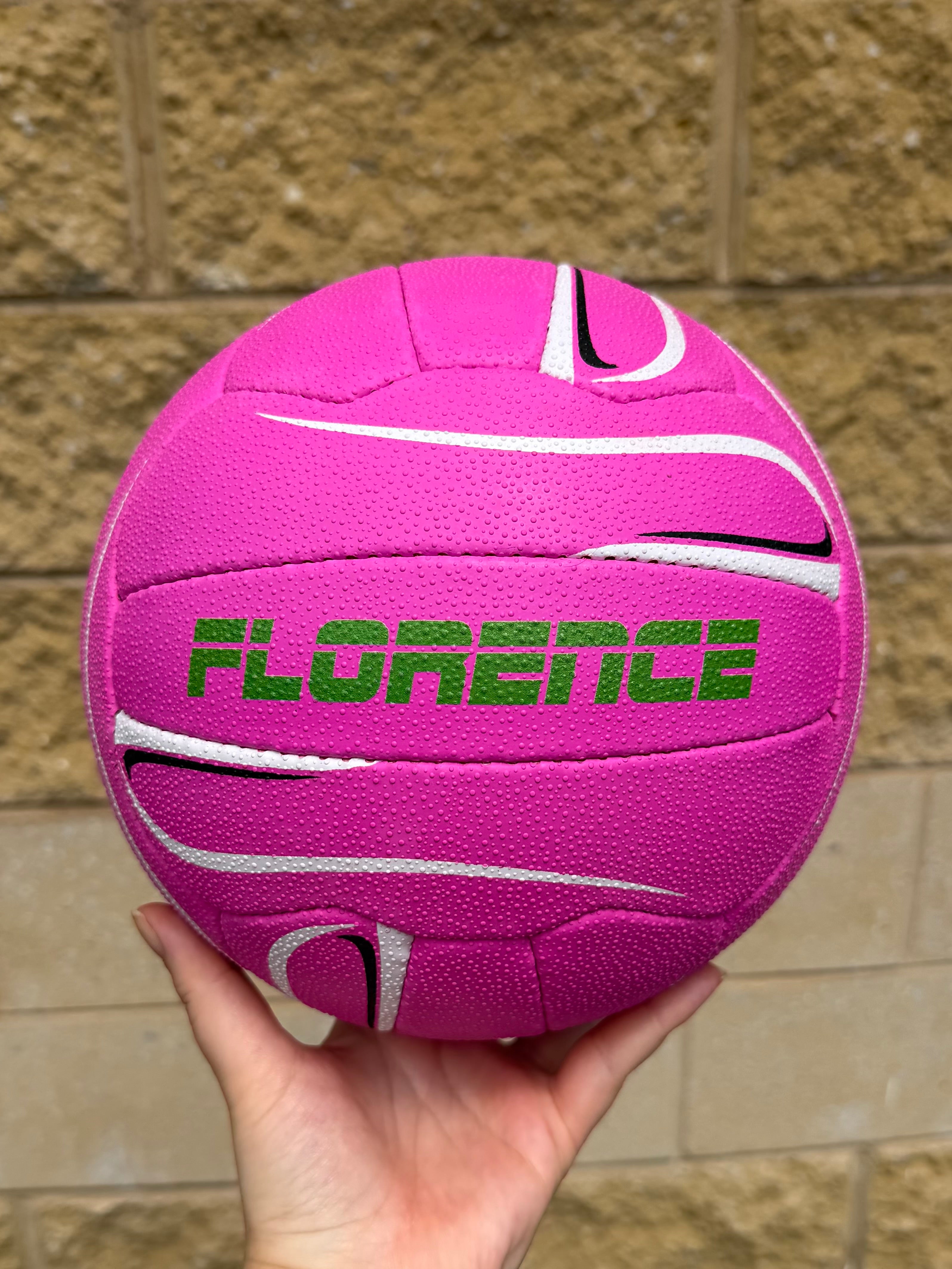 Personalised Mi-Ball Envision Pink Netball (SIZE 4, 5)